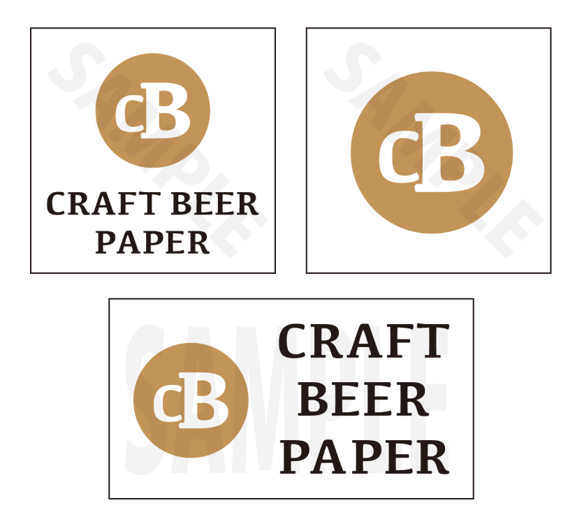 クラフトビールペーパーにて使用可能なロゴ3種です。